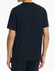 SCHIESSER Herren T-Shirt mit Knopfleiste Mix+Relax - Nachtblau – Ansicht 3