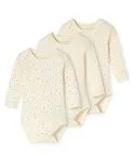 SCHIESSER Baby Bodys langarm 3er-Pack Feinripp - Mehrfarbig