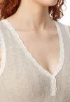 SCHIESSER Damen Chemisette Agathe - Grau – Ansicht 4