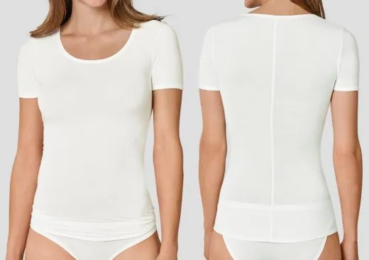 Damen Shirt 1/2 weiß SCHIESSER Personal Fit Damen Shirt 1/2 weiß SCHIESSER Personal Fit