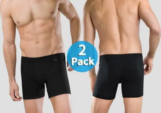 Shorts Schiesser Authentic 2er-Pack - schwarz Shorts Schiesser Authentic 2er-Pack - schwarz