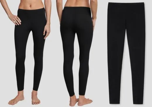 Hose Lang Schiesser Luxury - schwarz Hose Lang Schiesser Luxury - schwarz