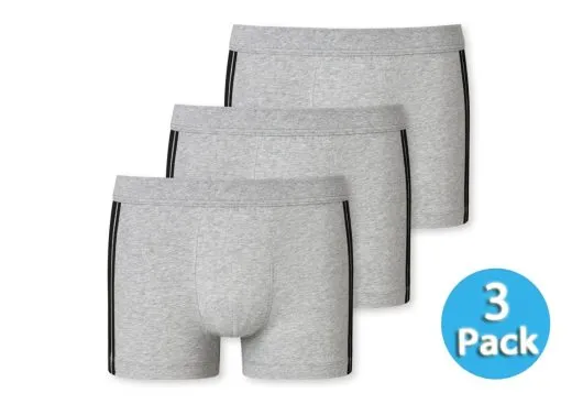 3er Pack Männer Shorts SCHIESSER 95/5 - grau gestreift 3er Pack Männer Shorts SCHIESSER 95/5 - grau gestreift