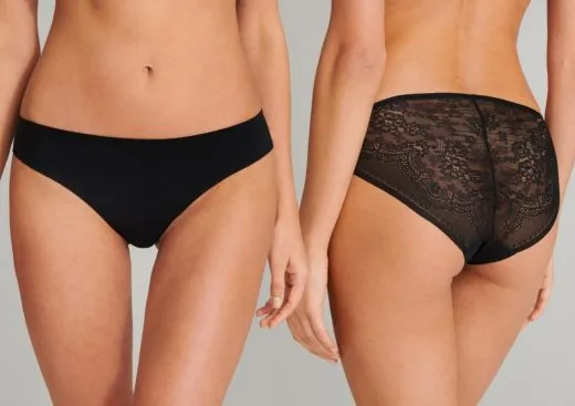 Damenslip Schiesser Invisible Lace - schwarz Damenslip Schiesser Invisible Lace - schwarz