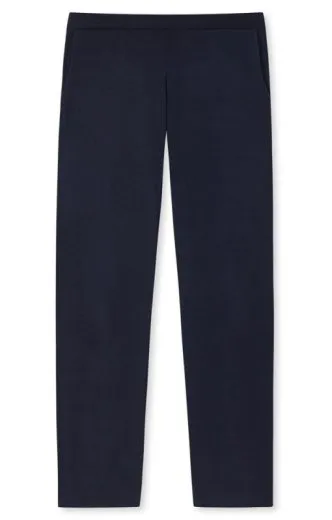 Damen Loungehose Lang Marlene-Schnitt Schiesser Mix & Relax - dunkelblau Damen Loungehose Lang Marlene-Schnitt Schiesser Mix & Relax - dunkelblau