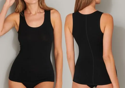 Damen Tank Top SCHIESSER Personal Fit - schwarz Damen Tank Top SCHIESSER Personal Fit - schwarz