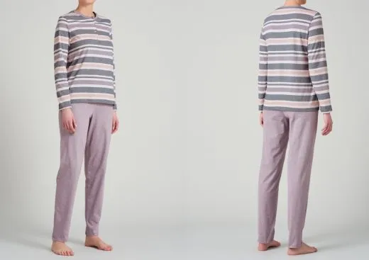 Women's Long Pyjama SCHIESSER Sportive Stripes Women's Long Pyjama SCHIESSER Sportive Stripes