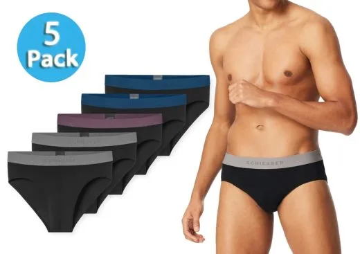 5er Pack Männer Rio-Slips SCHIESSER 95/5 - schwarz 5er Pack Männer Rio-Slips SCHIESSER 95/5 - schwarz