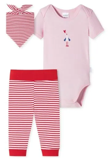 Baby Mädchen Set Body+Hose+Halstuch Schiesser Natural Love Baby Mädchen Set Body+Hose+Halstuch Schiesser Natural Love