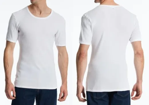 Männer Shirt 1/2 SCHIESSER REVIVAL Friedrich - weiß Männer Shirt 1/2 SCHIESSER REVIVAL Friedrich - weiß