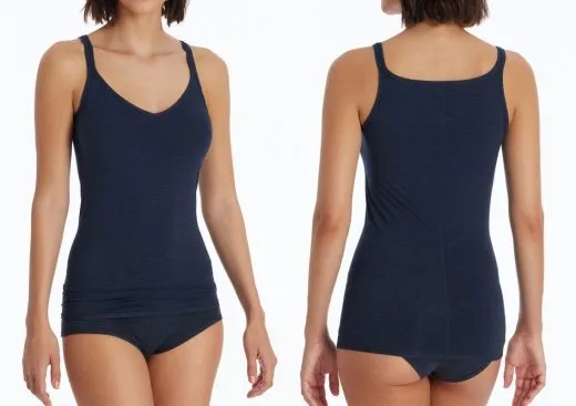 Damen Spaghetti-Top SCHIESSER Personal Fit - nachtblau Damen Spaghetti-Top SCHIESSER Personal Fit - nachtblau
