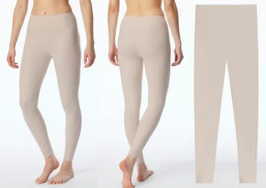 Wärmende Damen Leggings SCHIESSER Invisible Soft Warming - sand Wärmende Damen Leggings SCHIESSER Invisible Soft Warming - sand