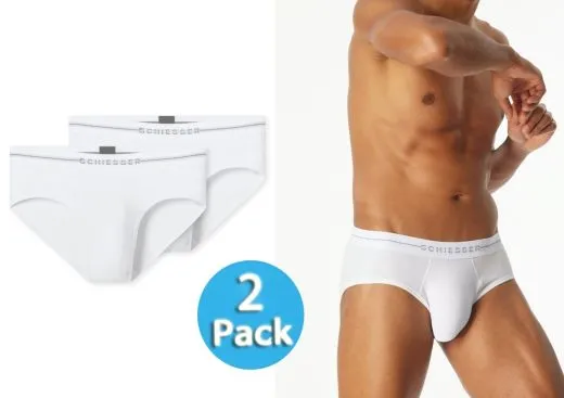 Herren Rio-Slip SCHIESSER Cotton Flex - weiß Herren Rio-Slip SCHIESSER Cotton Flex - weiß