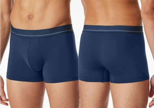 Herren Shorts SCHIESSER Pure Micro - blau Herren Shorts SCHIESSER Pure Micro - blau