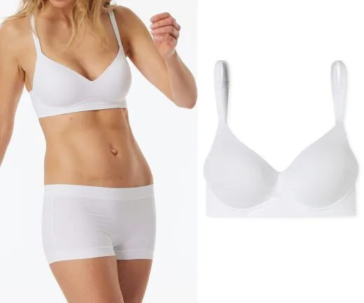 SCHIESSER Damen Soft-BH mit Schale Unique Micro - Weiß SCHIESSER Damen Soft-BH mit Schale Unique Micro - Weiß