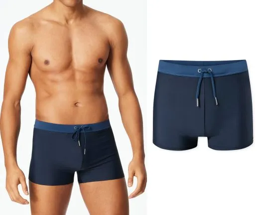 SCHIESSER Herren Badehose mit Bein Aqua - Blau SCHIESSER Herren Badehose mit Bein Aqua - Blau