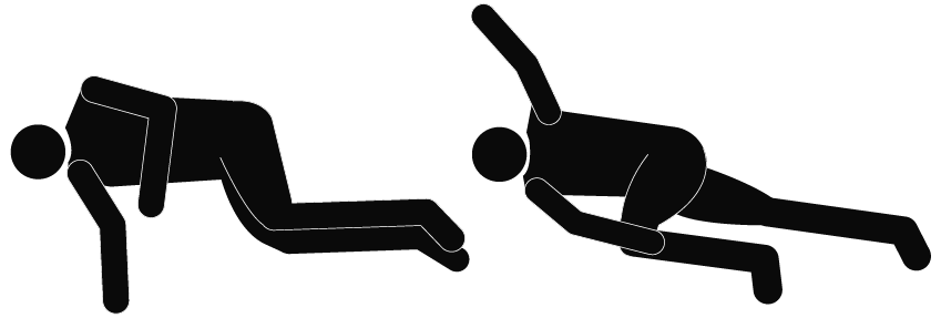 Rotation of the lumbar / thoracic spine with chest stretching