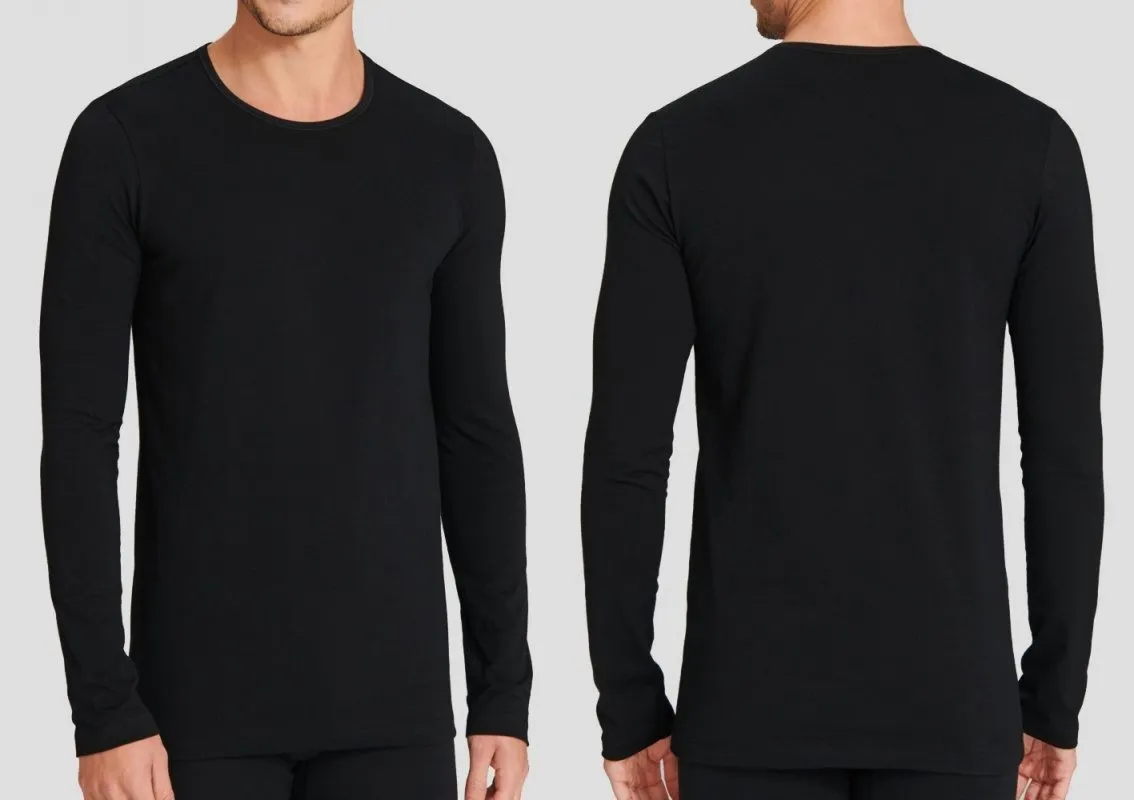 Herren Langarmshirt 1/1 SCHIESSER 95/5 - schwarz Herren Langarmshirt 1/1 SCHIESSER 95/5 - schwarz