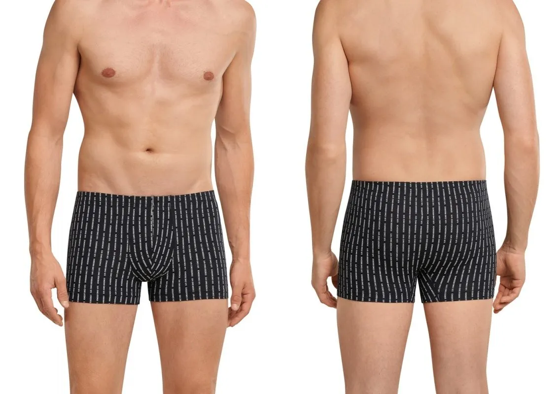 Men's Boxer Briefs SCHIESSER 1875 - black Men's Boxer Briefs SCHIESSER 1875 - black