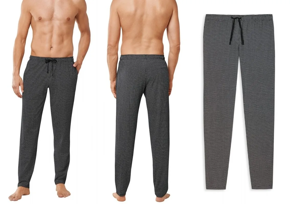 Schiesser Herren Loungehose Lang Mix & Relax - schwarz gemustert Schiesser Herren Loungehose Lang Mix & Relax - schwarz gemustert