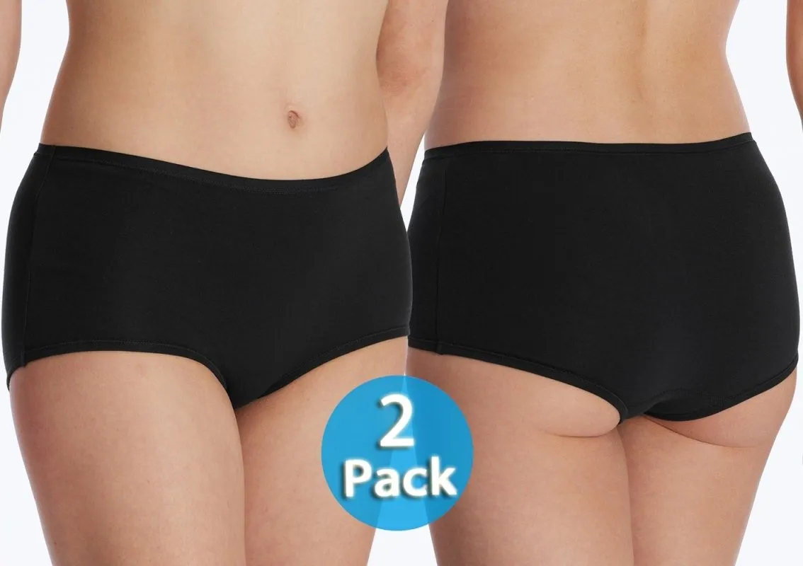 2-Pack Women's Boyshorts SCHIESSER 95/5 - black 2-Pack Women's Boyshorts SCHIESSER 95/5 - black