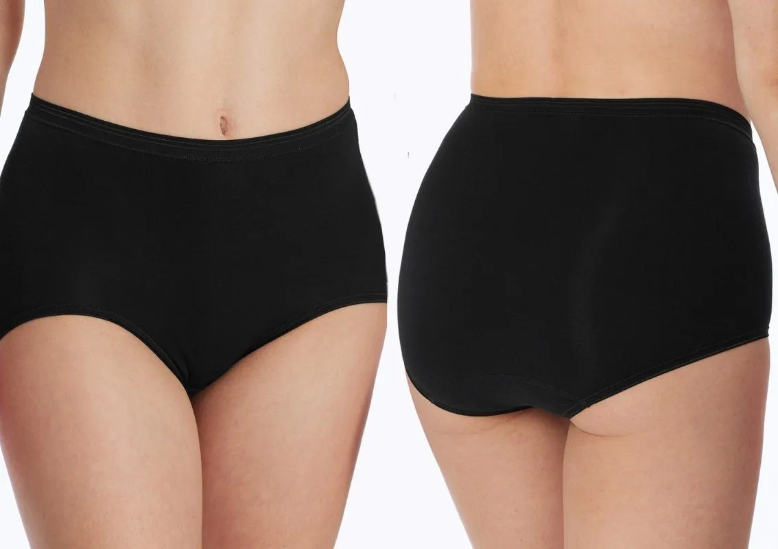 Damen Maxislip SCHIESSER Luxury - schwarz Damen Maxislip SCHIESSER Luxury - schwarz