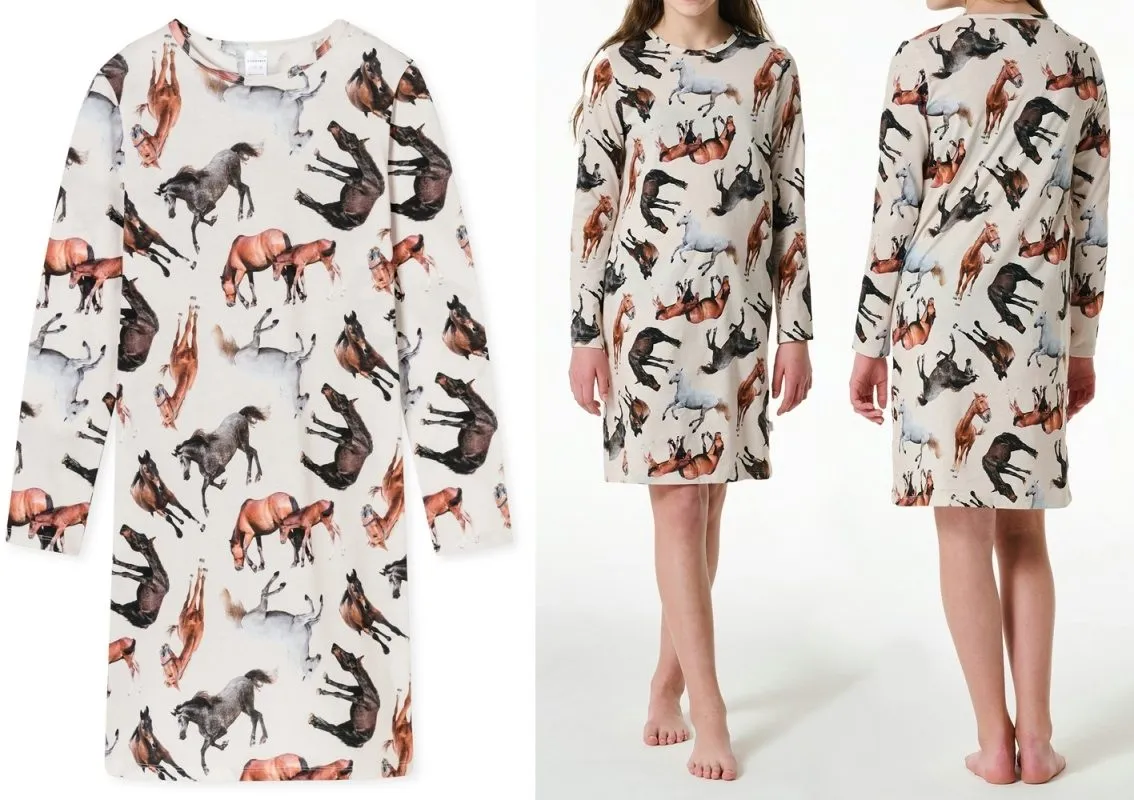 Girls' Nightgown SCHIESSER Horse World Girls' Nightgown SCHIESSER Horse World
