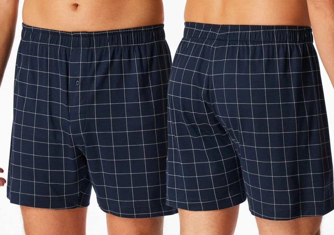 Herren Boxershorts SCHIESSER Fine Interlock - nachtblau Herren Boxershorts SCHIESSER Fine Interlock - nachtblau