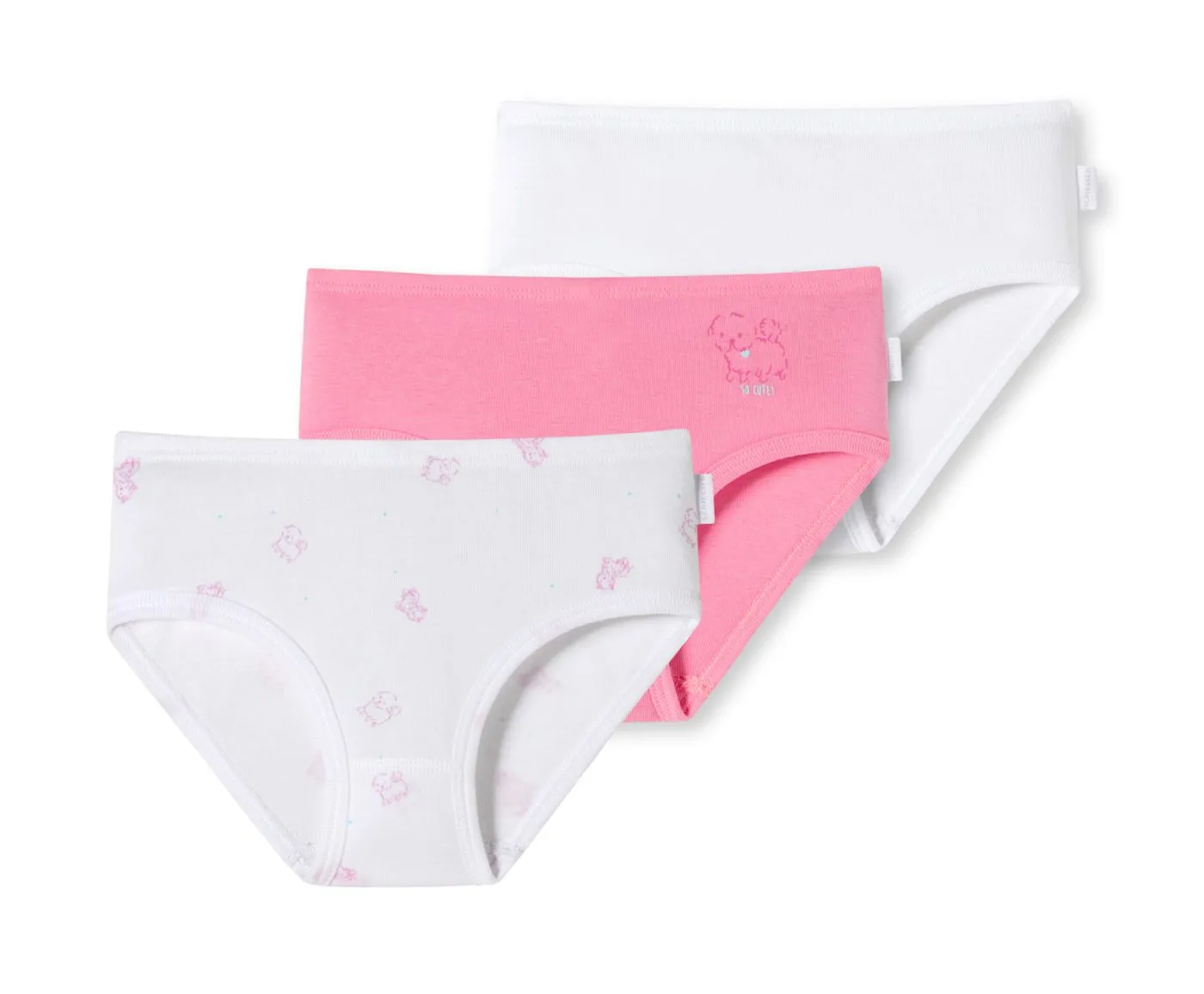Multicoloured girls' hipster briefs from SCHIESSER Fine Rib