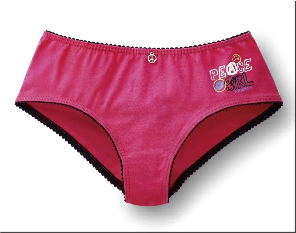 Mädchen Micro-Pants Schiesser Love, Hope & Peace