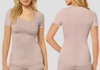 Women Shirt 1/2 brown SCHIESSER Personal Fit