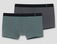 2er Pack Grün & Grau SCHIESSER Shorts 95/5