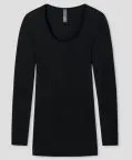 Shirt 1/1 Schiesser Luxury - schwarz – Ansicht 2