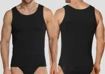Herren Shirt 0/0 Schiesser 95/5 - schwarz