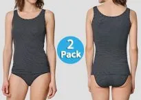 Doppelpack Damen Trägertop Schiesser Modal Essentials - nachtblau