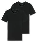 2-Pack Men's T-Shirt 1/2 SCHIESSER 95/5 - black – view 3
