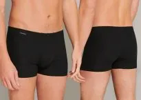 SCHIESSER Men's Boxer Briefs Laser Cut - black
