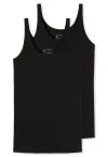 2er Pack Damen Trägertop SCHIESSER 95/5 - schwarz – Ansicht 3