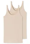 2er Pack Damen Trägertop SCHIESSER 95/5 - sand – Ansicht 3