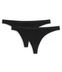 2-Pack Women's Thong SCHIESSER 95/5 - black – view 3