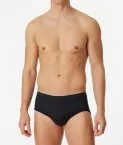2-pack Men's Sports Briefs SCHIESSER Original Fine Rib - black – view 2