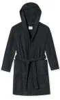 Men's Bathrobe SCHIESSER Essentials - anthracite – view 3