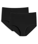 2er Pack Damen Maxislip SCHIESSER 95/5 - schwarz – Ansicht 3