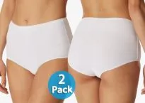 2er Pack Damen Maxislip SCHIESSER 95/5 - weiß