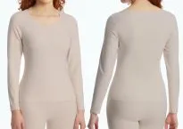 Wärmendes Damen Langarmshirt SCHIESSER Invisible Soft Warming - sand