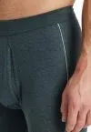 Lange Herrenunterhose SCHIESSER Comfort Fit - blau – Ansicht 2