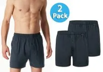 2 SCHIESSER Herren Boxershorts Multipack - nachtblau