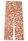 SCHIESSER Women's Selected Premium Long Pyjama Set - Terracotta-Cream – view 6
