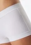 SCHIESSER Damen Shorts Unique Micro - Weiß – Ansicht 4