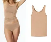 SCHIESSER Women's Strap Top Unique Micro - Beige